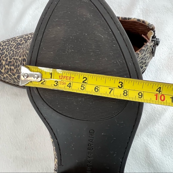 Lucky Brand Fai Cheetah Print Ankle Booties Size 5.5M - Picture 14 of 16